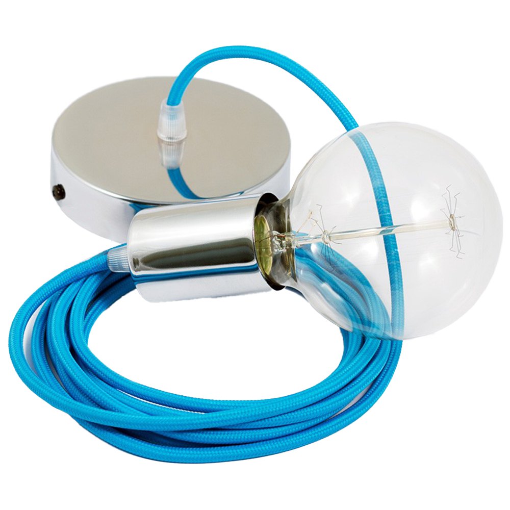 Creative Cables Lámpara Colgante Pendel Rm11 50 Cm One Size Turquoise / Chrome Plated