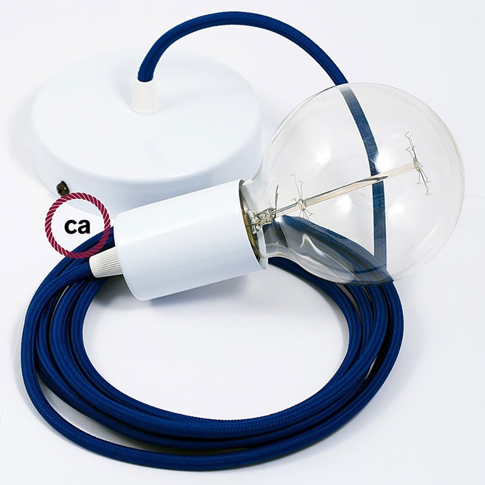 Creative Cables Lámpara Colgante Pendel Rm12 1 M One Size Blue / White
