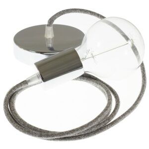 Creative Cables Lámpara Colgante Pendel Rn02 2 M Diy One Size Grey / Chrome Plated