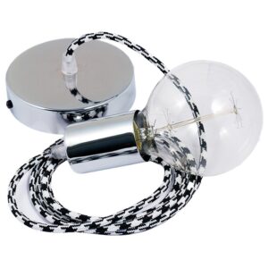Creative Cables Lámpara Colgante Pendel Rp04 Bicolored 2 M Diy One Size Black / Chrome Plated