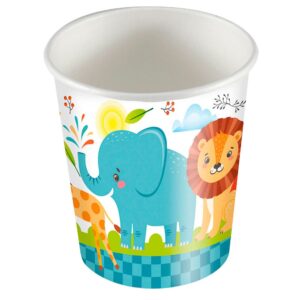 Best Products Green Bolsa Con Vasos Diseño Animales 25 Unidades One Size Multicolor