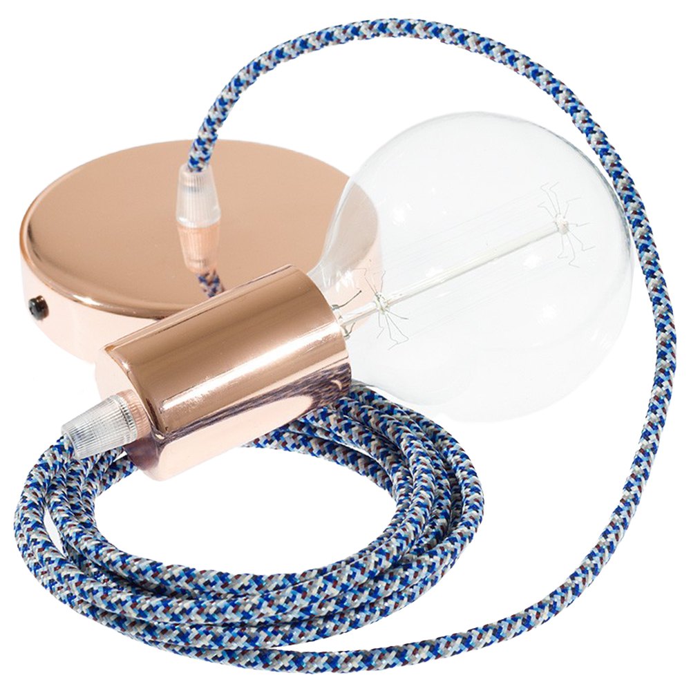 Creative Cables Lámpara Colgante Pendel Rx03 Pixel 1 M Diy One Size Turquoise / Copper