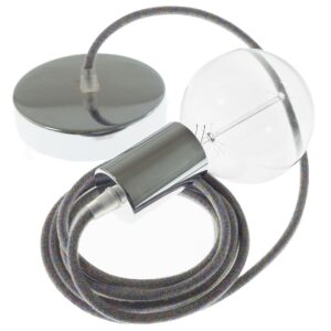 Creative Cables Lámpara Colgante Pendel Rx09 1 M One Size Lollipop / Chrome Plated
