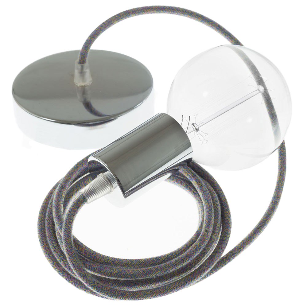 Creative Cables Lámpara Colgante Pendel Rx09 50 Cm One Size Lollipop / Chrome Plated