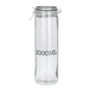 Oem Bote Con Tapa Hermética 2000ml One Size Clear