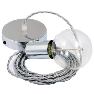 Creative Cables Lámpara Colgante Pendel Tm02 2 M Diy One Size Silver / Chrome Plated
