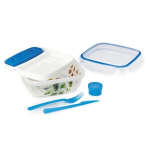 Snips Porta Alimentos Hermético Con Cubiertos Y Acumulador 1.5l One Size Blue / Clear