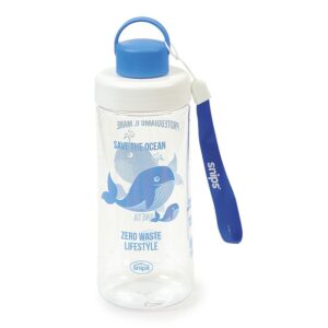 Snips Botella Tritan Ballena 0.5l One Size Blue / Clear