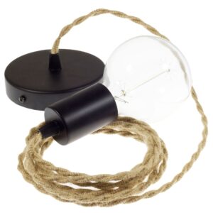 Creative Cables Lámpara Colgante Pendel Tn06 50 Cm Diy One Size Beige / Black