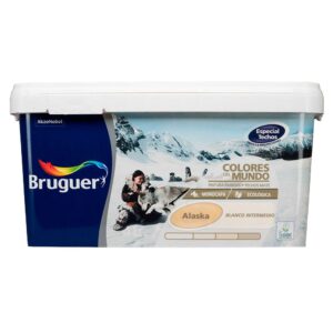 Bruguer Pintura Colores Del Mundo Alaska Blanco Intermedio 4l 5057355 One Size White