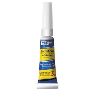 Edm Pegamento Instantáneo Cianocrilato 3g One Size White