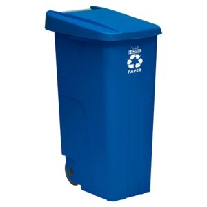 Wellhome Cubo Reciclaje Con Ruedas 110l One Size Blue