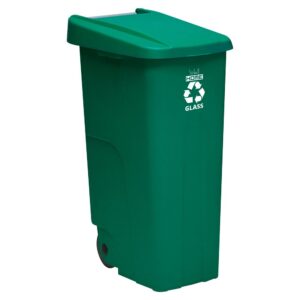 Wellhome Cubo Reciclaje Con Ruedas 110l One Size Green
