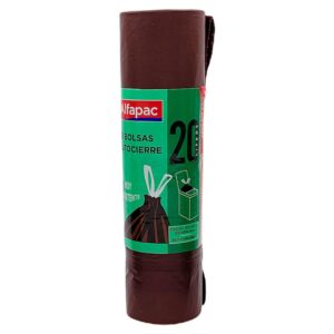 Wellhome Bolsas Basura 20l 20 Unidades One Size Brown