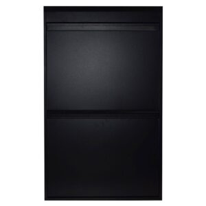 Wellhome Cubo Basura Acero 4 Compartimentos 60l One Size Black