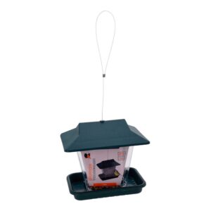 Edm Comedero Pájaros Forma Casa 20x14x18 Cm One Size Black