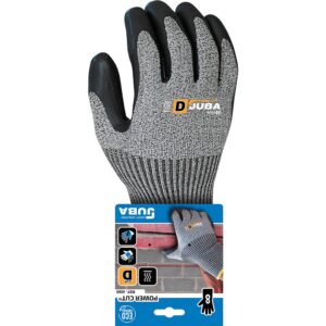 Edm Guantes Anticorte Fiber K-rock/eco-latex 8 Grey / Black