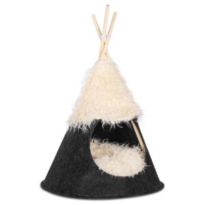 Mchaus Casa Para Gatos Tipi One Size Black/White