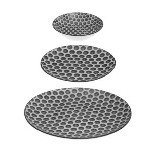 Secret De Gourmet Vajilla 18 Piezas Bohemia One Size Black / White
