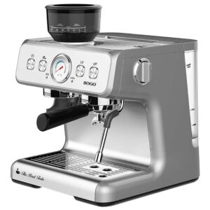 Sogo Cafetera Espresso Con Molinillo One Size Black