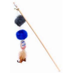 Freecat Juguete Stick 2 Pelotas 45 cm Grey / Blue