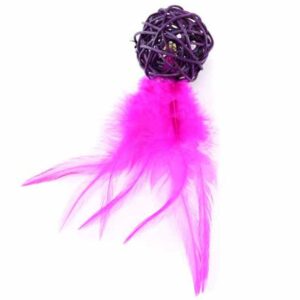 Freecat Juguete Ovillo Sisal Plumero 14 x 4.5 cm Purple