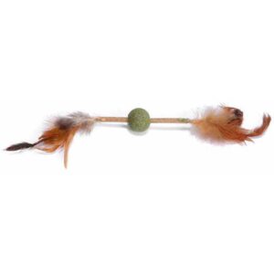 Freecat Juguete Piruleta Plumero Matatabi 20 x 3.8 cm Green / Brown