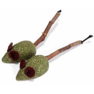 Freecat Set Ratones Matatabi 2 Unidades 5 cm Green / Brown