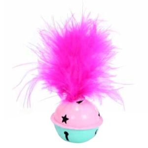Freedog Cascabel Con Plumero 10 x 3.8 cm Pink