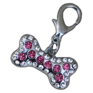 Freedog Colgante Lazo Piedras One Size Pink / White