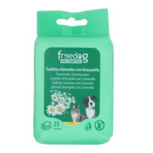 Freedog Toallitas Húmedas Manzanilla 25 Unidades One Size Green