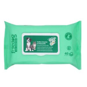 Freedog Toallitas Húmedas Manzanilla 40 Unidades One Size Green