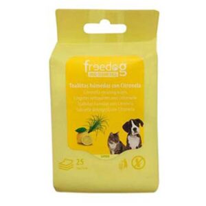 Freedog Toallitas Húmedas Citronela 25 Unidades One Size Yellow