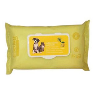 Freedog Toallitas Húmedas Citronela 40 Unidades One Size Yellow