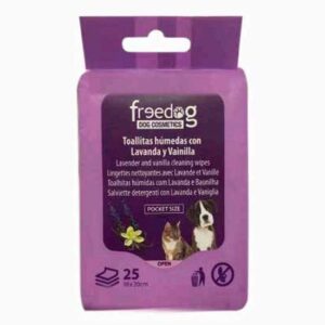 Freedog Toallitas Húmedas Lavanda Y Vainilla 25 Unidades One Size Purple