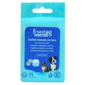 Freedog Toallitas Húmedas Talco 25 Unidades One Size Blue