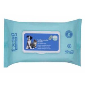 Freedog Toallitas Húmedas Talco 40 Unidades One Size Turquoise