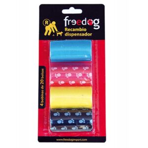Freedog Recambio Dispensador 80 Unidades One Size Multicolour
