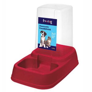 Freedog Dispensador Food & Drink 3.70l One Size Light Grey
