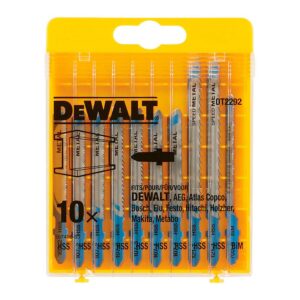 Dewalt Juego Hojas Sierra Calar Dt2292-qz 10 Unidades One Size Silver / Yellow