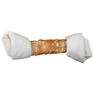 Trixie Hueso Anudado Pollo Denta Fun 220g One Size White / Orange