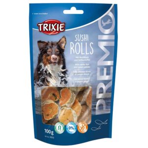 Trixie Snacks Sushi Rolls Premio 100g One Size Orange / Grey