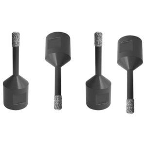 Leja Tools Juego Brocas Huecas Diamantadas 830m14-6-12 M14 6/8/10/12 Mm 4 Unidades One Size Black