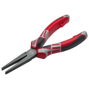 Nws Alicates Boca Plana Serie 69 160 Mm One Size Silver / Black / Red