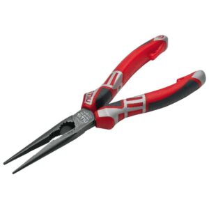 Nws Alicates Boca Semiredonda Serie 69 170 Mm One Size Silver / Black / Red