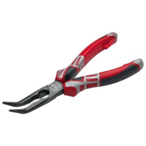 Nws Alicates Boca Semiredonda Serie 69 Curva 170 Mm One Size Silver / Black / Red