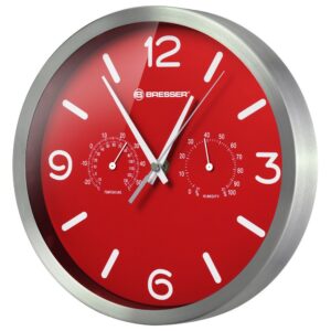 Bresser Reloj Radiocontrolado Dcf Mytime R 25 Cm One Size Silver / Red