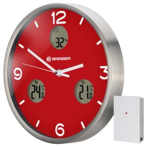 Bresser Reloj Pared Mytime Io Nx One Size Silver / Red