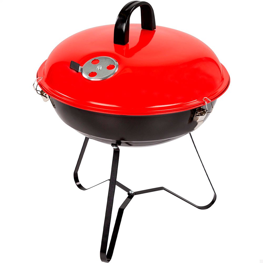 Aktive Barbacoa Carbon Redonda 36 Cm One Size Black