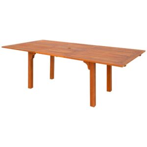 Aktive Mesa Extensible Acacia 150 X 100 X 74 Cm One Size Brown